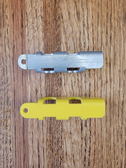 Bubble Latch Lock Shield in Galvanised Steel or Poweder Coat Yellow