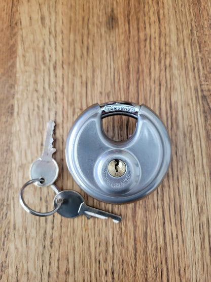  Stainless Steel Disc Lock with keys