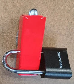 T-Handle Lock Shield with padlock
