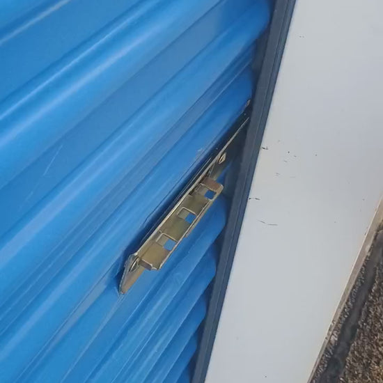 Slide Latch Lock Shield in Powder-coat yellow install video with disc lock