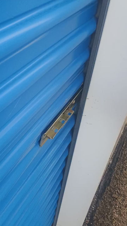 Slide Latch Lock Shield in Powder-coat yellow install video with disc lock